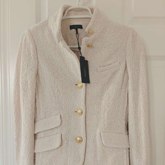 NWT rag & bone Slade Cotton Tweed Blazer Jacket - Picture 5 of 8